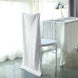 White Buttery Soft Velvet Chiavari Chair Back Slipcover, Solid Back Chair Cover Cap
