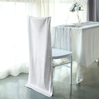 Add Luxury to Your Event Space with the White Buttery Soft Velvet Chiavari Chair Back Slipcover