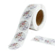 500pcs | 1inch Round Thank You Stickers Roll With Floral Design, DIY Envelope Seal Labels