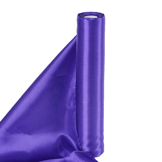 Elevate Your Event with Purple Satin Fabric Bolt