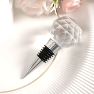 Perfect Wedding and Event Decor - Crystal Glass Ball Wine Bottle Stopper Perfect Wedding and Event Decor - Crystal Glass Ball Wine Bottle Stopper