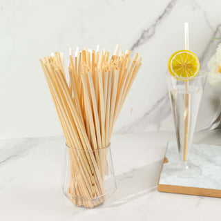 100 Pack | Compostable Plant Based Disposable 100% Plastic FREE Straws, Eco-Friendly 9" Wheat Drinking Straws 100 Pack | Compostable Plant Based Disposable 100% Plastic FREE Straws, Eco-Friendly 9" Wheat Drinking Straws