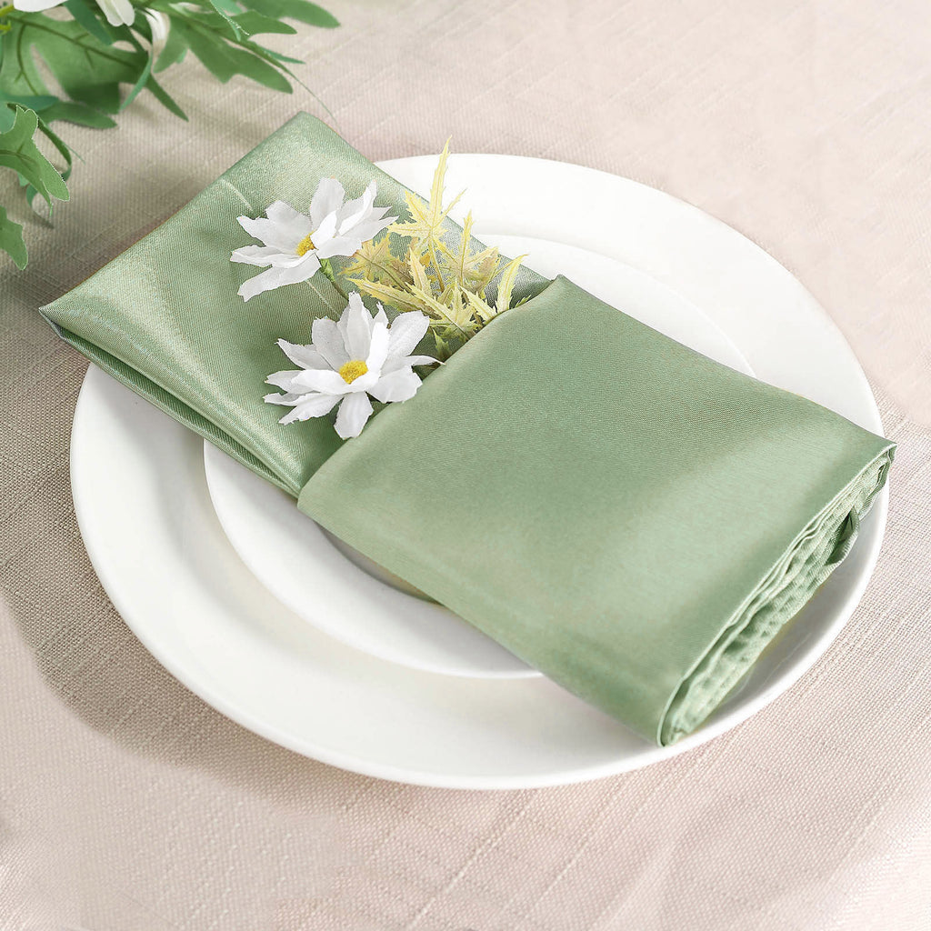 Satin Dinner Napkins, Square Table Napkins, Stain & Wrinkle Resistant Soft  Napkins, Suitable For Romantic Wedding, Dinner Party And Banquet Decor