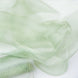 12inch x 10 Yards | Sage Green Sheer Chiffon Fabric Bolt, DIY Voile Drapery Fabric