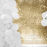 10sq.ft Shiny Gold Square Sequin Shimmer Wall Party Photo Backdrop