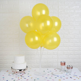 Add a Touch of Elegance with Shiny Pearl Yellow Latex Balloons