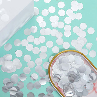 Add Glamour to Your Decor with Silver Round Foil Metallic Table Confetti Dots Add Glamour to Your Decor with Silver Round Foil Metallic Table Confetti Dots