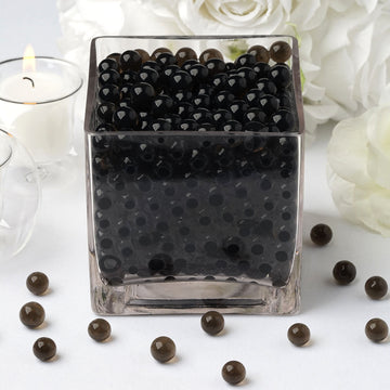 200-250 Pcs Small Black Nontoxic Jelly Ball Water Bead Vase Fillers