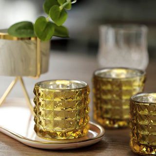 Add a Touch of Elegance with Gold Mercury Glass Votive Holders