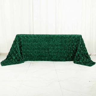Elegant Hunter Emerald Green Rectangle Tablecloth