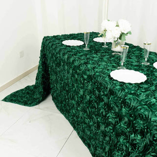 Elegant Hunter Emerald Green Rectangle Tablecloth Elegant Hunter Emerald Green Rectangle Tablecloth