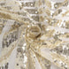 90x132inch Champagne Geometric Glitz Art Deco Sequin Rectangular Tablecloth#whtbkgd