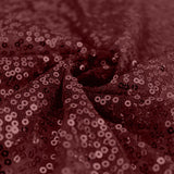 120" Burgundy Premium Sequin Round Tablecloth#whtbkgd