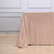 90 inch x 132 inch Rose Gold | Blush Premium Sequin Rectangle Tablecloth