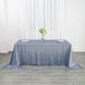 90inch x 132inch Dusty Blue Premium Sequin Rectangle Tablecloth