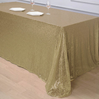 Transform Your Event with the Premium Sequin Rectangle Tablecloth