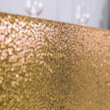 90x156" Gold Premium Sequin Rectangle Tablecloth