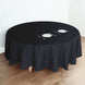 108inch Black Polyester Round Tablecloth