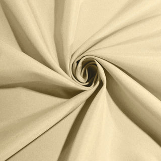 Enhance Your Dining Experience with the Champagne Seamless Polyester Round Tablecloth
