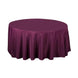 108inch Eggplant Polyester Round Tablecloth