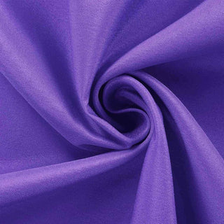 Create a Stunning Purple Wedding Table with our Round Tablecloth
