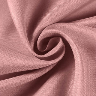 Create a Stunning Table Setting with the Dusty Rose Polyester Round Tablecloth