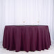 120" Eggplant Polyester Round Tablecloth