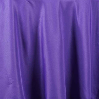 Transform Your Space with the 120" Purple Seamless Polyester Round Tablecloth