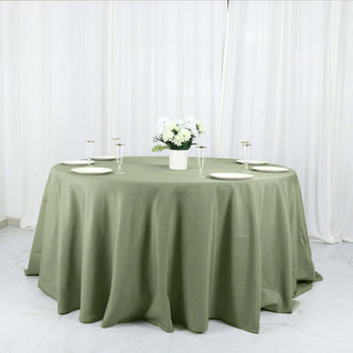 Add Elegance to Your Event with the Dusty Sage Green Round Tablecloth Add Elegance to Your Event with the Dusty Sage Green Round Tablecloth