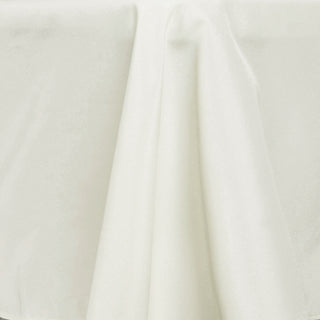 Unleash Your Creativity with the Ivory Seamless Premium Polyester Round Tablecloth