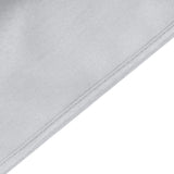 132Inch Silver Seamless Polyester Round Tablecloth