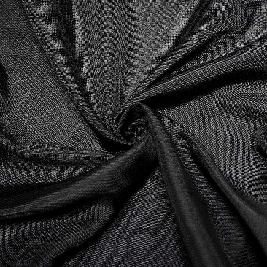 50"x120" Black Polyester Rectangular Tablecloth#whtbkgd