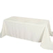 50"x120" Ivory Polyester Rectangular Tablecloth