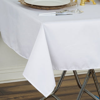 Create a Luxurious Setting with the Seamless White Tablecloth