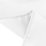 54x96Inch White Polyester Linen Rectangle Tablecloth