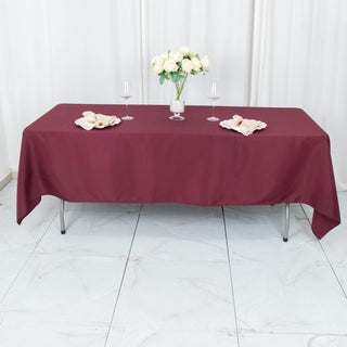 Elevate Your Event with the Burgundy Tablecloth