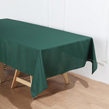 60"x102" Hunter Emerald Green Polyester Rectangular Tablecloth