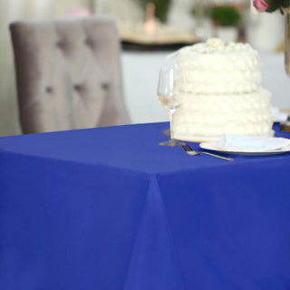 Durable and Stylish Royal Blue Polyester Tablecloth