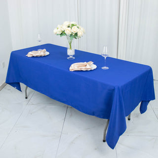Effortless Style and Versatility with the Royal Blue Polyester Tablecloth