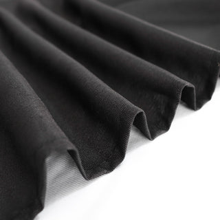 Unleash Your Creativity with the Black Seamless Polyester Rectangular Tablecloth