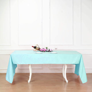 Blue Polyester Tablecloth for a Festive Look