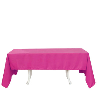 Create Unforgettable Memories with the Fuchsia Seamless Polyester Rectangular Tablecloth