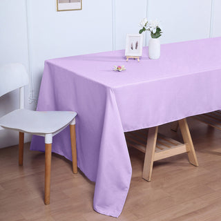 Create a Lavish Atmosphere with the Lavender Lilac Polyester Rectangular Tablecloth