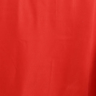 Add Elegance to Your Event with the Red Polyester Tablecloth