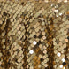 90"x156" Gold Big Payette Sequin Rectangle Tablecloth Premium#whtbkgd