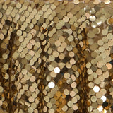 90"x156" Gold Big Payette Sequin Rectangle Tablecloth Premium#whtbkgd