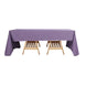 72x120Inch Violet Amethyst Polyester Rectangle Tablecloth, Reusable Linen Tablecloth