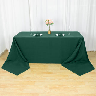 Add Elegance to Your Event with the Hunter Emerald Green Tablecloth