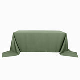 90"x156"  Olive Green Polyester Rectangular Tablecloth