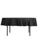 90Inch Black Polyester Round Tablecloth